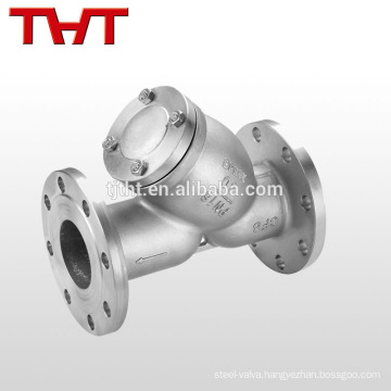 cast steel flanged y type slurry strainer for oil gas water